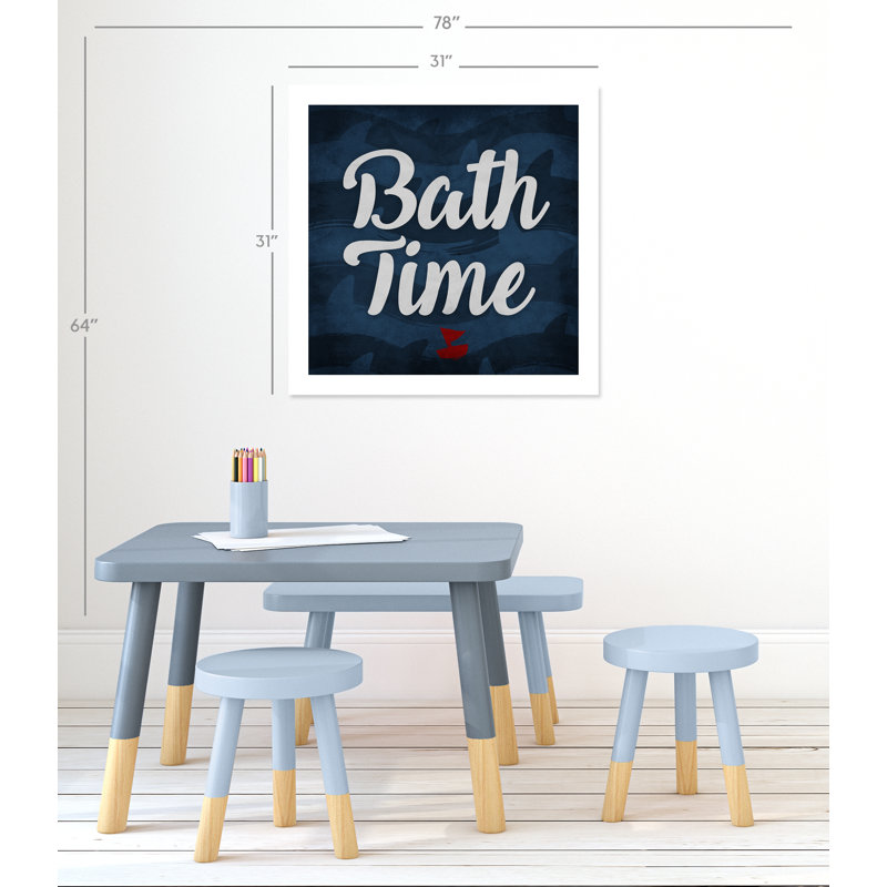 Impression sur papier roulée «Bath Time», H 31 po x l 31 po x P 1 po