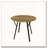 35.43"Round Wood Kitchen Dining Table