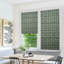 Fabdivine Modern Gray Corded Blinds Handmade 100% Blackout Cotton Roman Shade with Floral Block Print for French Doors, Windows and Rooms, Hall Window Treatment, Ulta Kamal-1811741086