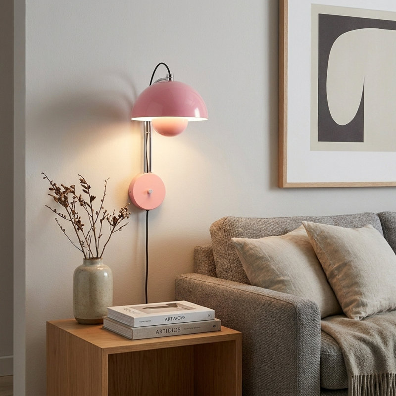 Luminaires muraux encastrés Paciti, Rose