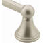 Porte-serviettes de salle de bain mural simple en nickel brossé 24 pouces