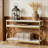 Faux Marble Sofa Table,3-Tier Bedside Table,Console Table,Foyer Table