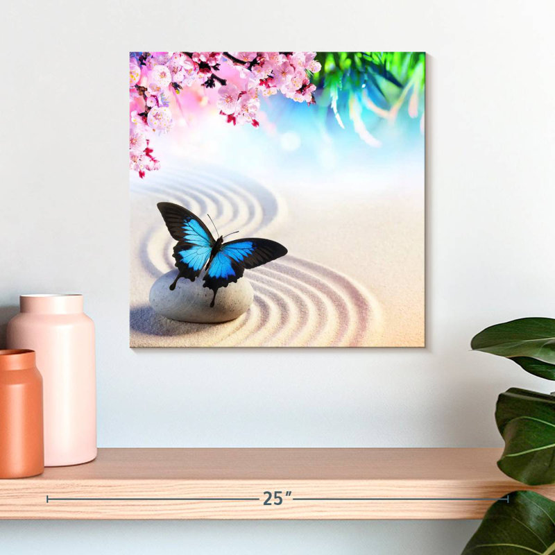 Papillon machaon Brampt, H 16 po x l 16 po