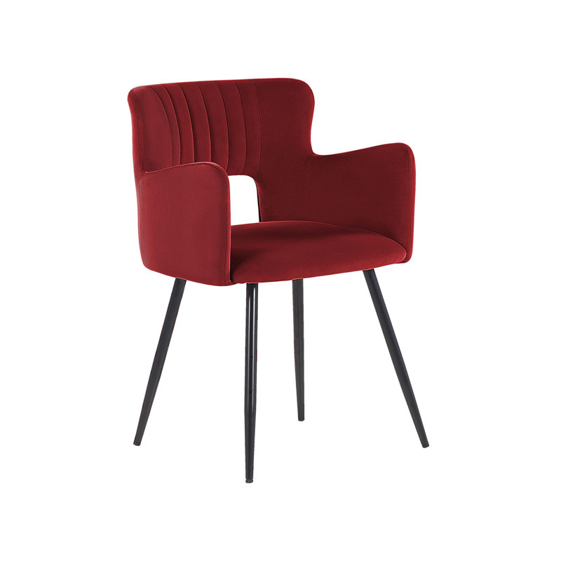 Kirssy Upholstered Dining Chair, 1, Dark Red