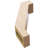 Timberthane Rough Cedar Faux Wood Burlington Knee Brace, 3"W x 8"D x 12"H, Primed Tan-88136109