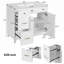 Bathroom Vanity with Ceramic Sink, Soft Close Doors, Adjustable Shelves, and Double-Layer Drawers for Modern Storage
