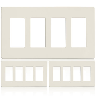 No Subject 4 - Gang Duplex Outlet Standard Wall Plate