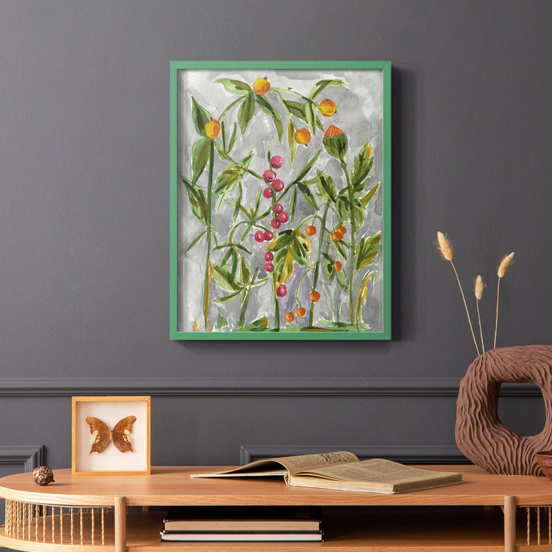 «Dear Nature IV», reproduction encadrée - bois massif, Vert, H 10 po x l 8 po