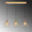 Elegant Gold Chandelier, Modern Design, 37.0 x 9.8 x 47.6 inches | Metal Body, Adjustable Height, 3 x E27 Socket (Max 40W) | Perfect for Dining Room, Living Room, Glam Home Decor, IP20 Rated, Stylish Lighting Solution