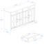 Buffet 47,95 "avec 2 tiroirs Farmhouse Buffet