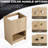 Oak Plywood 24" Freestanding Bathroom Vanity - Organized Storage In Stylish Furniture-1341638861