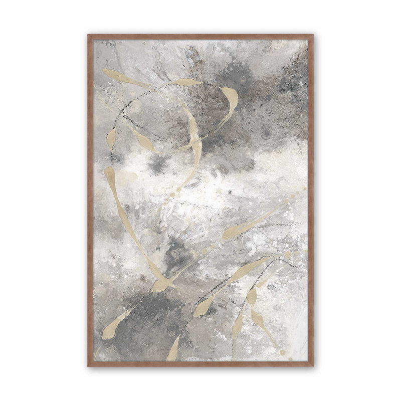 «Gilded Whispers», impression sur archives, Papier avec cadre photo rose poudré, H 37 po x l 25 po x P 1,375 po
