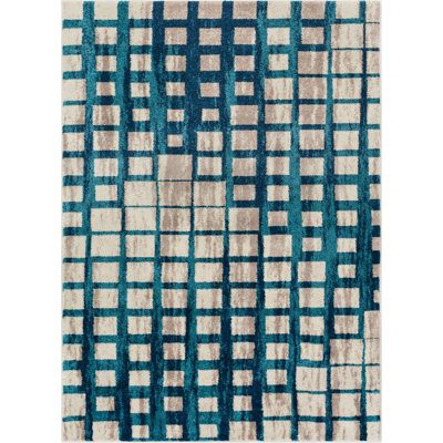 Margert Chequered Area Rug