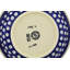 Blue Eyed Peacock Stoneware Pasta Bowl