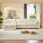 130" Modular Oversized Sectional Sofa with Movable Ottoman and Washable Zippered Pillows and Back Cushions-349965269