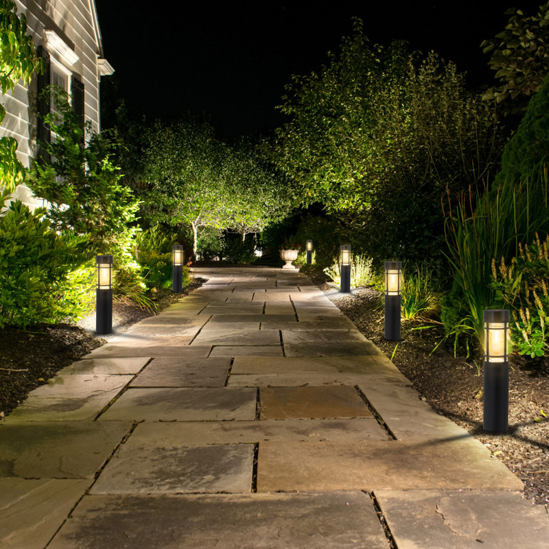 Black Solar Led Outdoor Path Lights