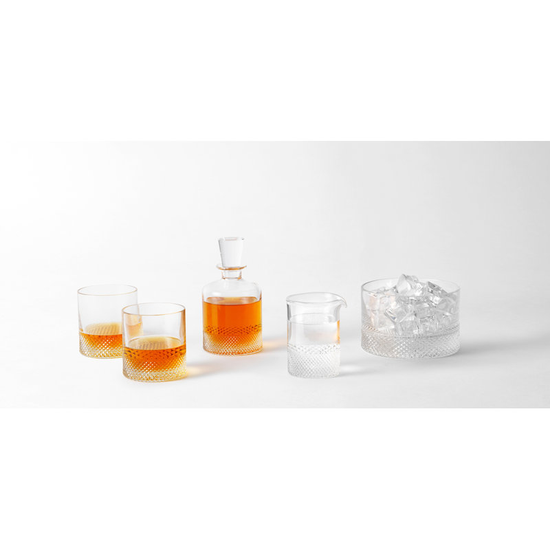 Diamond Crystal Glass Carafe, 5.7'' H x 3'' W x 3'' L