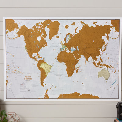 Scratch the World?? - Italian Language 1 Piece Wall Art