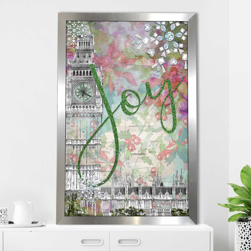 Joy (vertical) par Jodi - impression, Encadrement argenté, H 27,5 po x l 21,5 po x P 0,75 po
