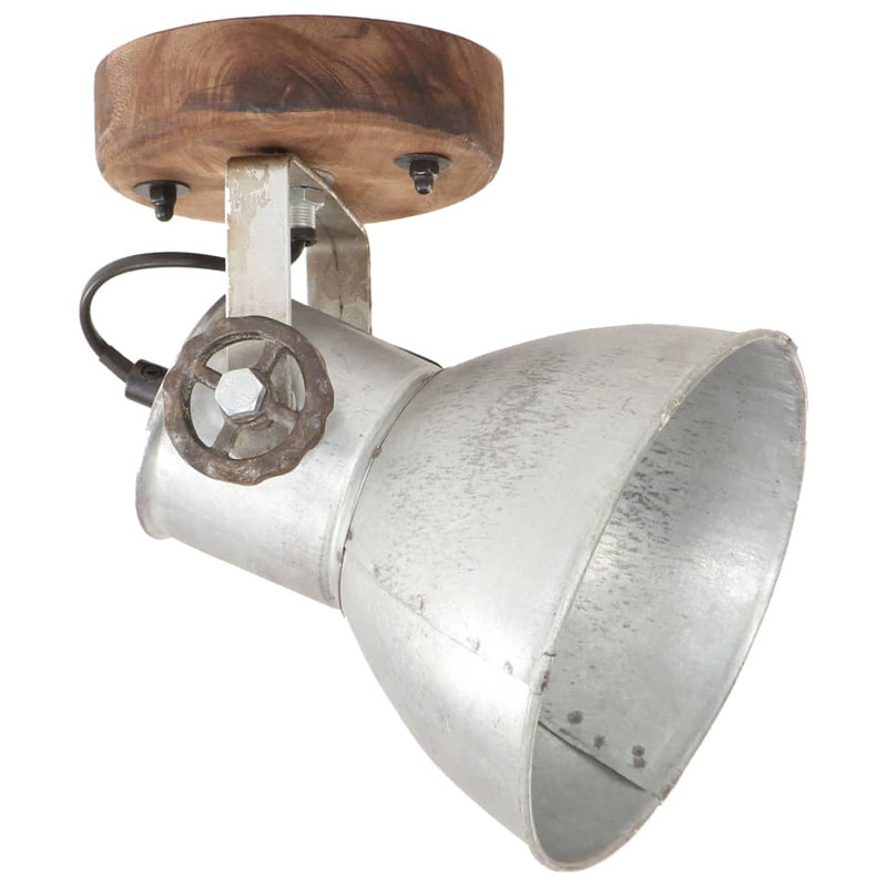 Kiana Semi Flush Mount, Brown, Silver