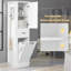 Armoire de salle de bain de 67,8 po de hauteur avec panier à linge - Organisateur de rangement de salle de bain peu encombrant avec tablettes réglables et finition imperméable durable-1235438357