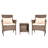 Aanand Wicker 2 - Person Patio Conversation Set with Cushions-67929513-67929514