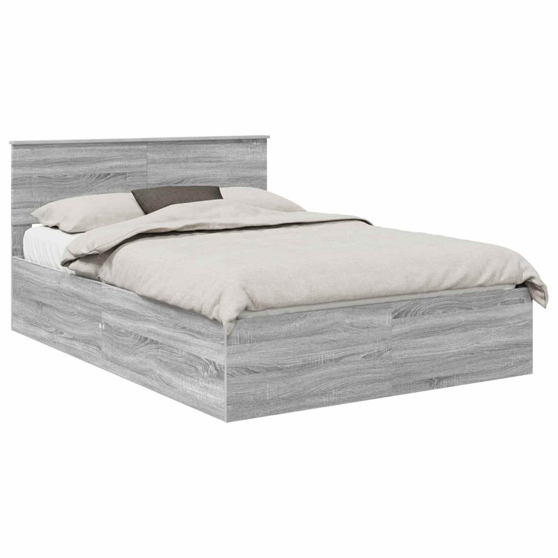 Bed, Kingsize (5'), Grey Sonoma