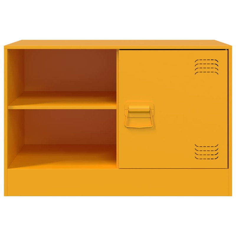 Anudhya Unfinished TV Stand for TVs up to 24", Mustard
