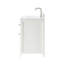 36 Inch Solid Wood Pre-Assembly Bathroom Vanity With US Power--White-523324070
