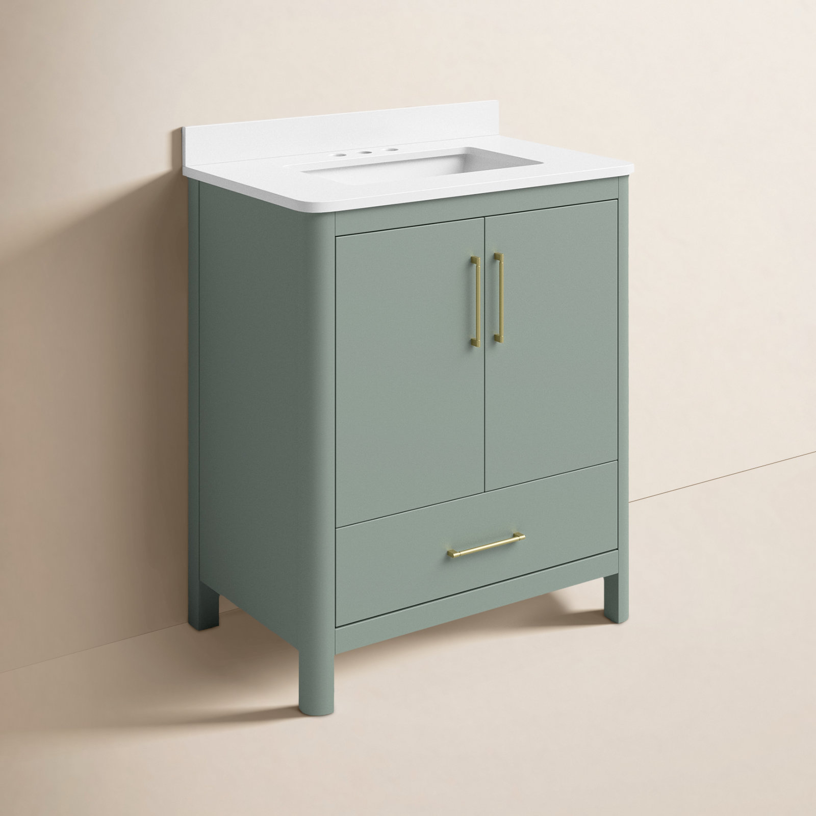 Austin 30" Single Bathroom Vanity, Green