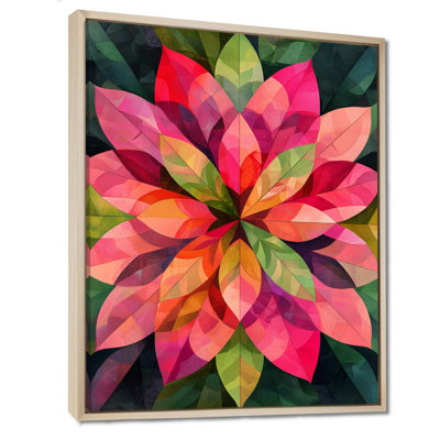 Kaléidoscope feuilles - feuilles, art mural