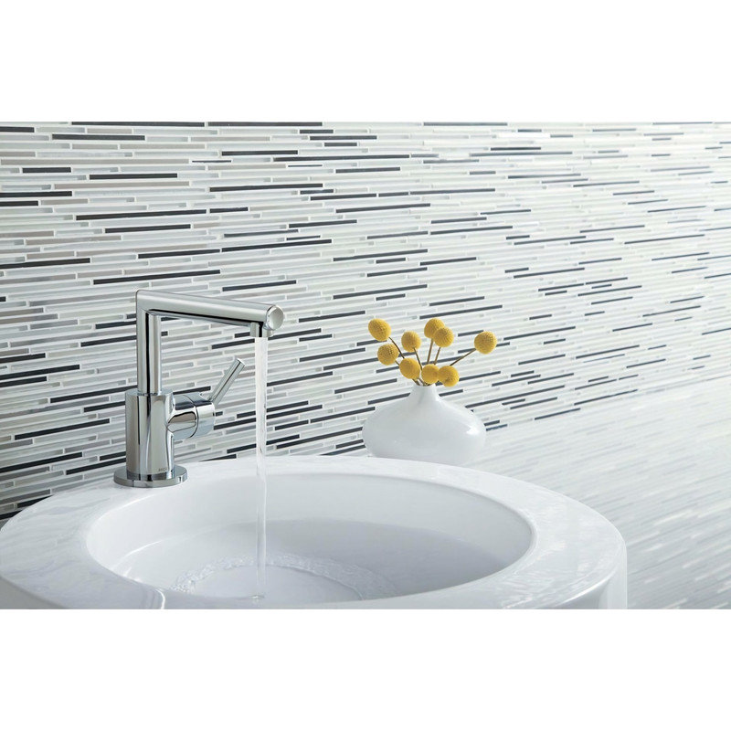 Arris Single Hole Bathroom Faucet with Drain Assembly, Chrome