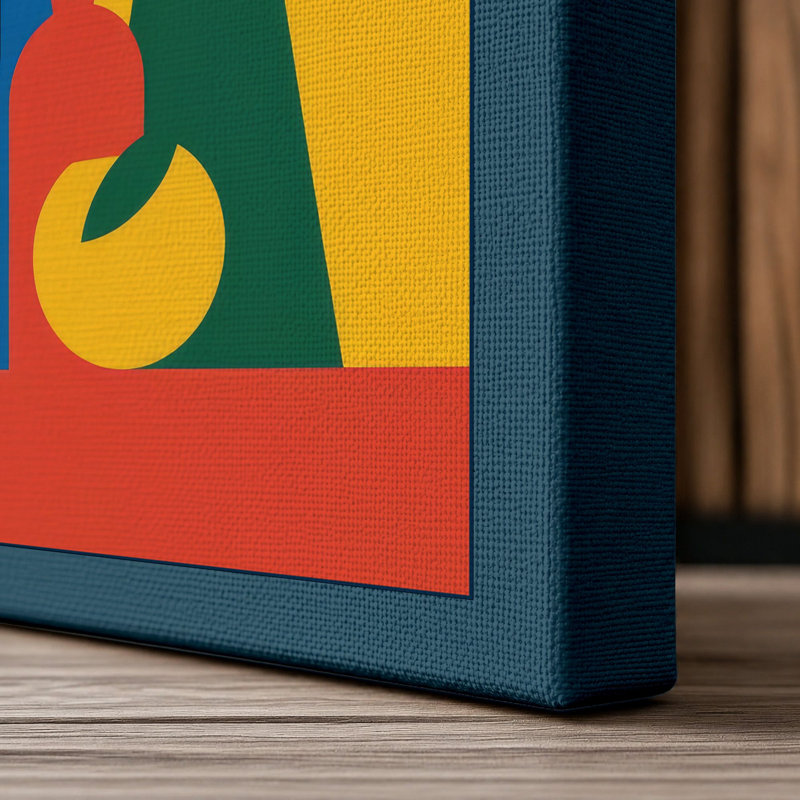 Print, 24x16 - 61.0 x 40.6 cm, Teal Border