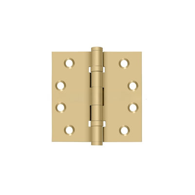 Deltana DSB4B15A 4" x 4" Square Hinges, Ball Bearings in Antique Nickel Pair