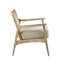 Chaise d'appoint rembourrée de 25 po avec pieds en bois Kelly