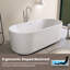 Baignoires de trempage autoportantes en acrylique 67 po