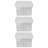 Wham Clip Square Plastic Storage Boxes with Secure Clip Lock Lids Clear/Clear/Clear