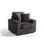 Ermia 96Cm Wide Cotton Flannel Armchair with Two Cup Holders-1909230515