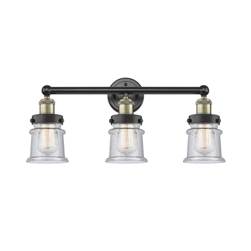 Cailen 3 - Light Dimmable Vanity Light, Seedy, Black Antique Brass