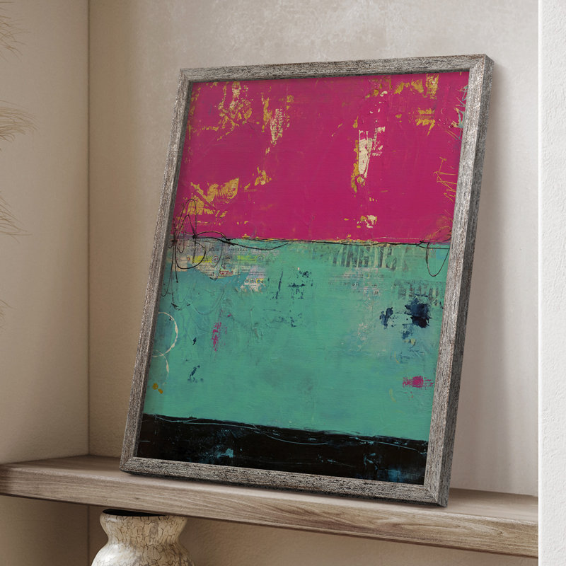 «Good Mood», reproduction encadrée - bois massif, H 11 po x l 9 po