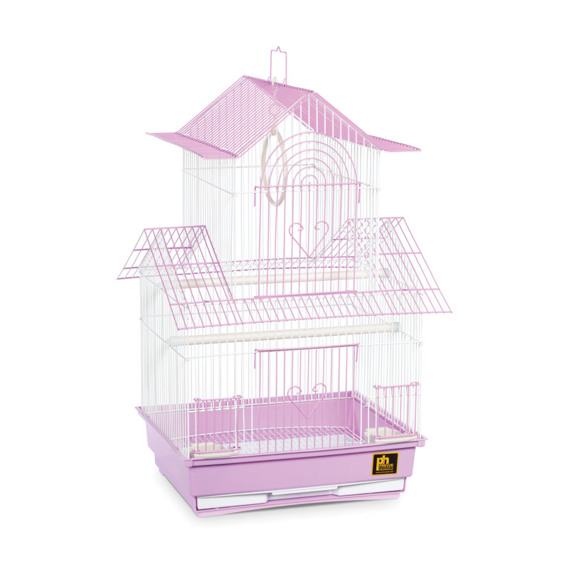 Cage à oiseaux Higbee 22 po, Lilas/blanc
