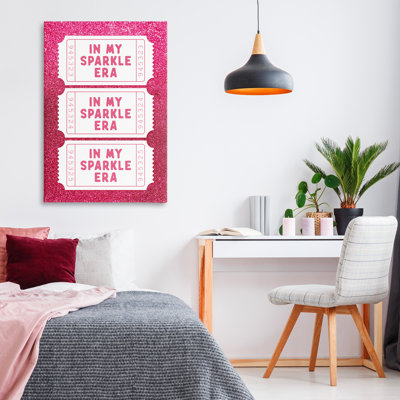 In My Sparkle Era billets sur toile, design par lettré et doublé