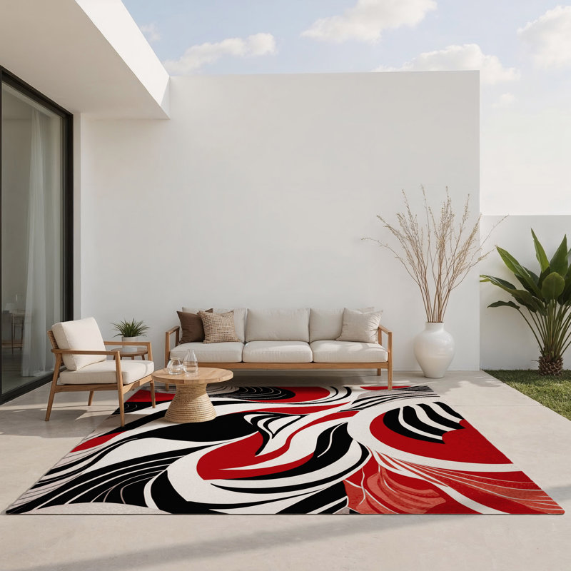 Ember Mirage Indoor And Outdoor Area Rug, Rectangle 3' x 5'