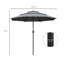Parasol d'extérieur polyvalent avec caractéristiques avancées pour une expérience d'ombrage ultime (sans base)-2017719252