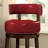 Emest Swivel Upholstered Faux Leather Counter Stool-32218648-48291246