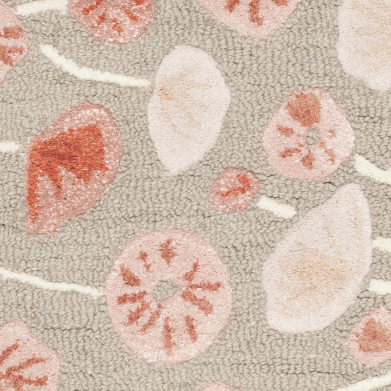 Coreatha Martha Stewart Hand Tufted Wool/Viscose Floral Rug in Cayenne Red, Rectangle 9'6" x 13'6"