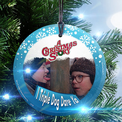 Christmas Story (Triple Dog Dare), impression sur verre suspendue
