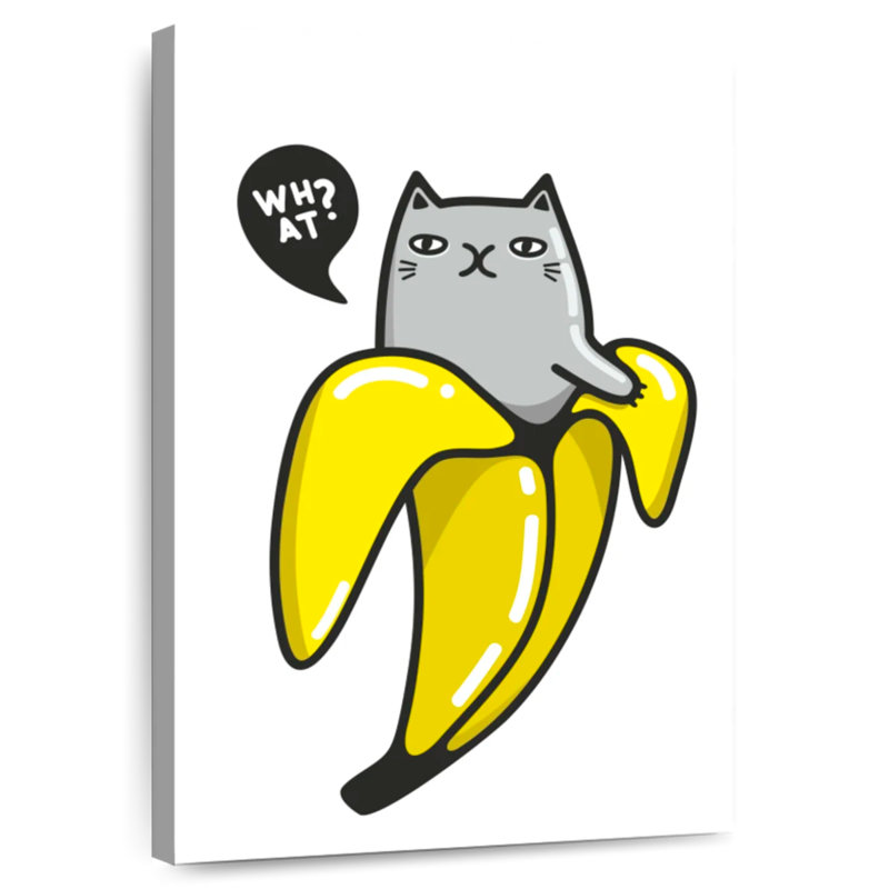 Brampt Banana Cat, 36" H x 24" W