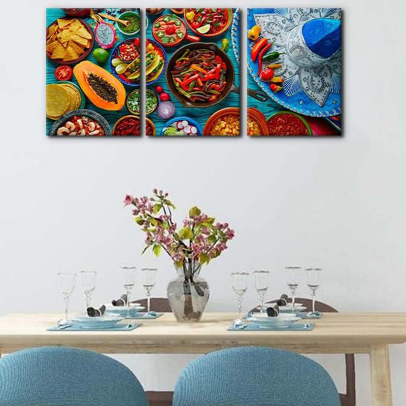 3 Piece Wrapped Canvas Wall Art