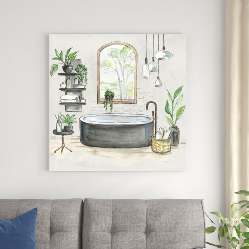 Baignoire noire I V2, H 36 po x l 36 po x P 1,25 po